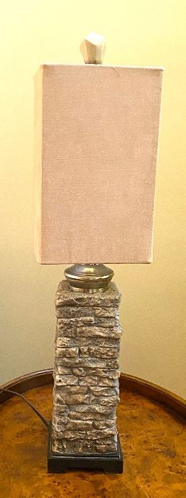 Slate stone lamp 