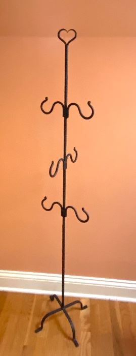 Wrought iron hanging rack 
