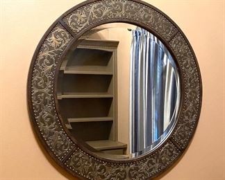 Large round decorative mirror 