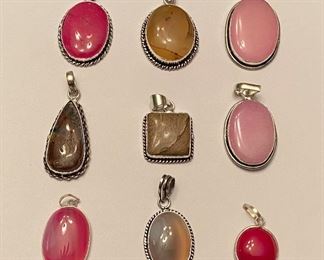Natural stone pendants 