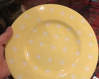 target polka dotted dinnerware
