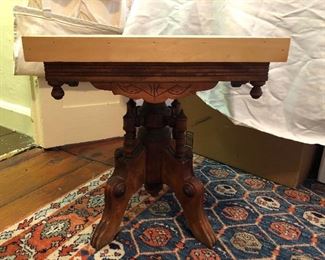 Ornate hand carved end or coffee table base. 
