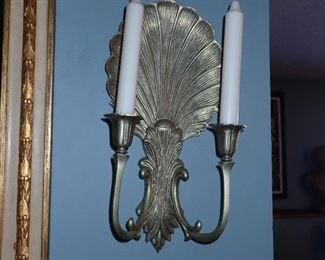 BRASS WALL SCONCE
