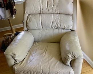 Neutral-Color Recliner Chair