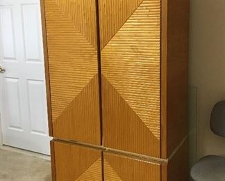 Bamboo & Teak 5-Piece Bedroom Set - Armoire