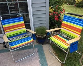Pair Brand New Beach Chairs