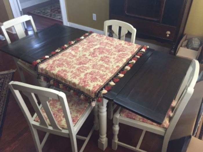 Drop Leaf Table & 4 Chairs