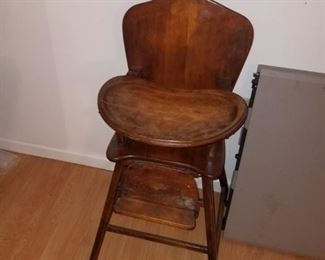 vintage child's highchair 