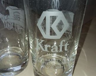 Kraft 1981, 3,000,000 safety hours
Set of 6 glasses