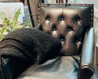 Black Leather Club Chair