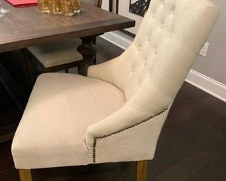 (2) Upholstered Captains Chairs