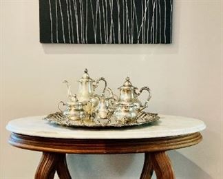 Victorian Table with Marble Top