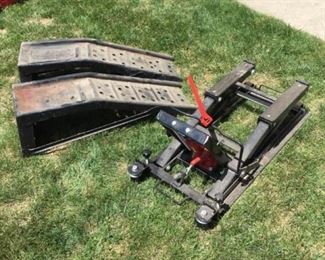 Car Ramps and Motorcycle Jack