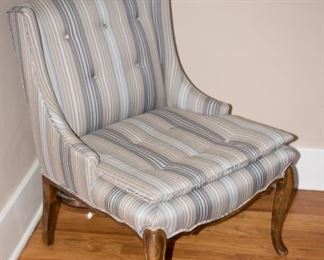 Sheraton Style Upholstered Armchair