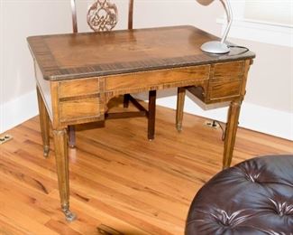 Antique Baker Furniture French Regency Mahogany Inlay Desk