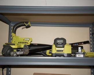 Ryobi Battery Pack Blower and Trimmer