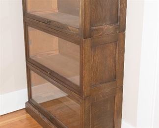 Antique Viking Barrister Stacker Bookcase has US PO Dept Tag 