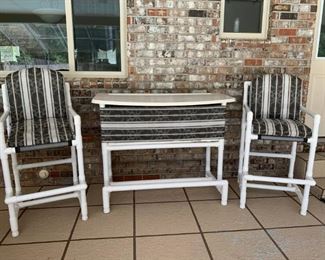 Patio Set Two Bar Stools with Bar $150