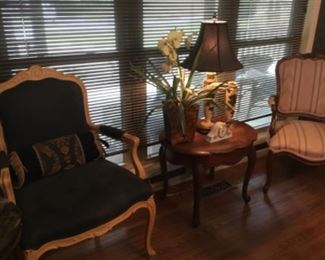 Chairs and table with table & decor
