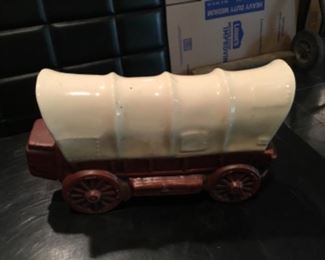 Paul Lux designed covered wagon decanter - $17