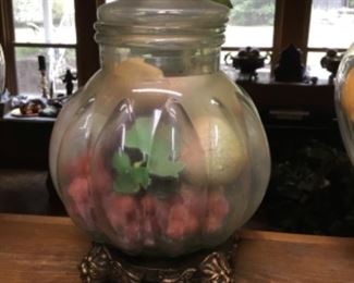 Large decorative jar on stand