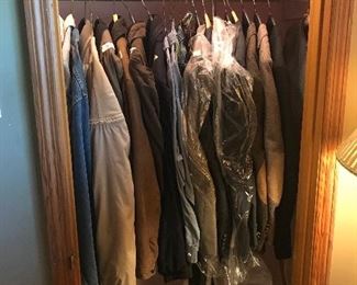 Master BR closet - coats, suits & miscellaneous 