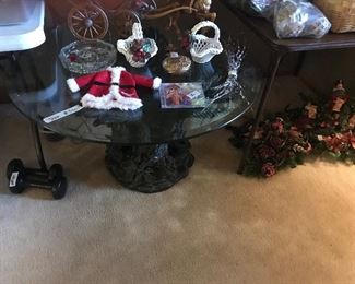 Decor on top of table
