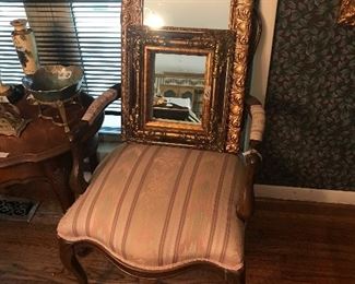 Mirrors in 2nd Chair in Dining Room