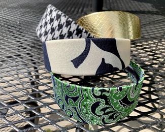 The green and blue headband and black and white headband are SOLD!  Many others to choose from!