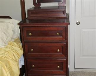 A PAIR OF FUN AND UNUSUAL BEDSIDE TABLES.