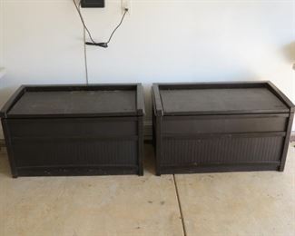 GARAGE STORAGE BOXES.