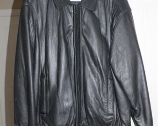 LEATHER JACKET XXL.