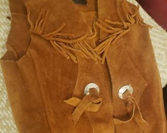 child's leather vest