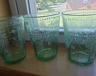 antique lemonade glasses
