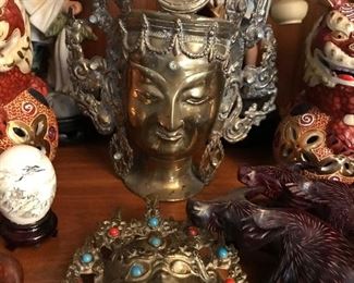 Tibetan antique brass budda 