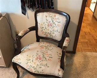 Lovely upholstered chair -- one of two