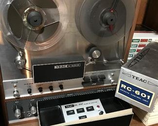 Teac- 6010 A  reel to reel with cover Amazing condition! Teac 601 remote and the original brochure. 