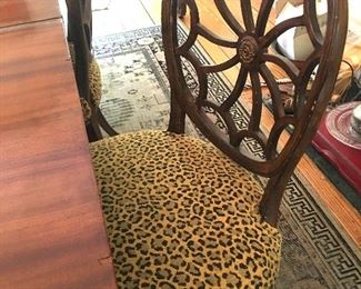 Set of 8/antique spider-back dining chairs (two arm; six side)