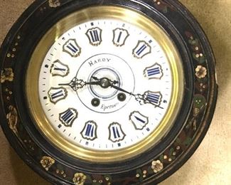 19th C. Hardy Bros. chinoiserie wall clock
