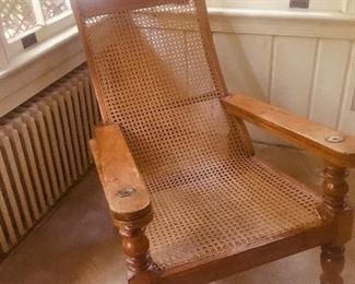 Caned Bahamian napping chair 