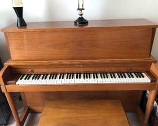 #8) $150 - Hamilton Upright Piano.  All keys are working.  In good working order.  Needs tuned.  Sold with bench.  