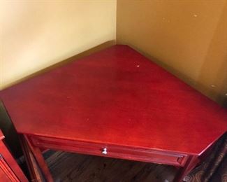 #101) Bargains $50 - Solid wood Corner Desk with drawer.