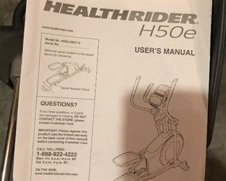 #2) $300 - HealthRider H50E Eliptical.  In perfect working order.  Very Little usage.  Essentially brand new.  Over $1000 new.  