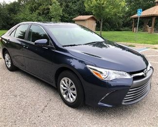 2017 Toyota Camry 4 Door LE Sedan with only 4900 miles -$17,995 (Olathe)Don't Miss this one...
Essentially a brand new 2017 Toyota Camry 4 Door LE Sedan with only 4900 miles. In excellent condition. No flaws inside or out. In pristine running condition. 1 owner senior adult who purchased it new and has driven it less than 5000 miles. You won't find a closer to new vehicle anywhere without buying new. 
2.5 L 4 Cyl DOHC 16V with dual VVT-i Engine. 
178 Hp at 6000 rpm
6 speed automatic
Navy Blue exterior with black cloth interior. Rubber floor mats
Anti Lock Brakes
Ten Airbags
6 speakers
Bluetooth, USB, Aux CD
Power Seats
Steering wheel Bluetooth controls
Back Up Camera
Multi Information Display
Remote Keyless Entry with 2 key fobs
27 / 33 gas mileage 