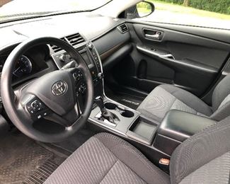 2017 Toyota Camry 4 Door LE Sedan with only 4900 miles - $17,995 (Olathe)Don't Miss this one...
Essentially a brand new 2017 Toyota Camry 4 Door LE Sedan with only 4900 miles. In excellent condition. No flaws inside or out. In pristine running condition. 1 owner senior adult who purchased it new and has driven it less than 5000 miles. You won't find a closer to new vehicle anywhere without buying new. 
2.5 L 4 Cyl DOHC 16V with dual VVT-i Engine. 
178 Hp at 6000 rpm
6 speed automatic
Navy Blue exterior with black cloth interior. Rubber floor mats
Anti Lock Brakes
Ten Airbags
6 speakers
Bluetooth, USB, Aux CD
Power Seats
Steering wheel Bluetooth controls
Back Up Camera
Multi Information Display
Remote Keyless Entry with 2 key fobs
27 / 33 gas mileage 