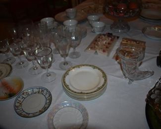 Vintage Stemware, China, Glassware