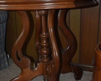Gorgeous Antique Table Beautiful Finish and Lovely Carved Base