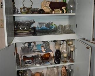 Collectibles Galore abound in these Cabinets!