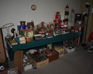 Loads of Beautiful Vintage Christmas all brought down from the Attic! ( much more than is pictured here )