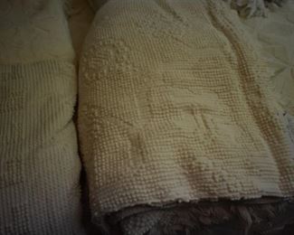 Beautiful Collection of Bates Chenille Bedspreads in Awesome Condition!